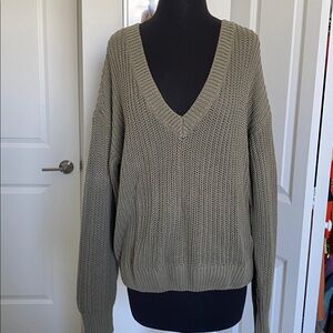 Forenza Olive V-Neck Sweater
